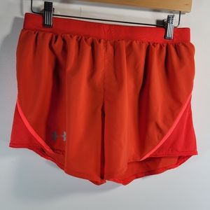 Under armour small loose fit orange athletic Shorts